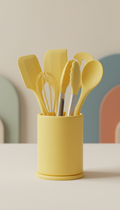 Sunbeam Yellow Silicone Utensil Set